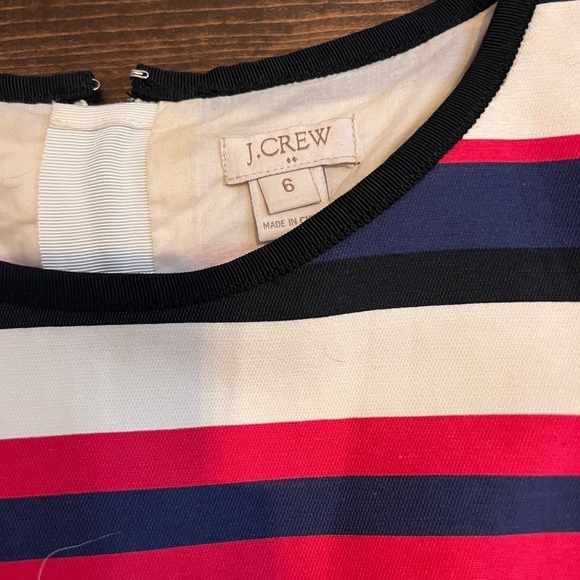 Striped J Crew Red white and blue Fitted Dress - Picture 4 of 4